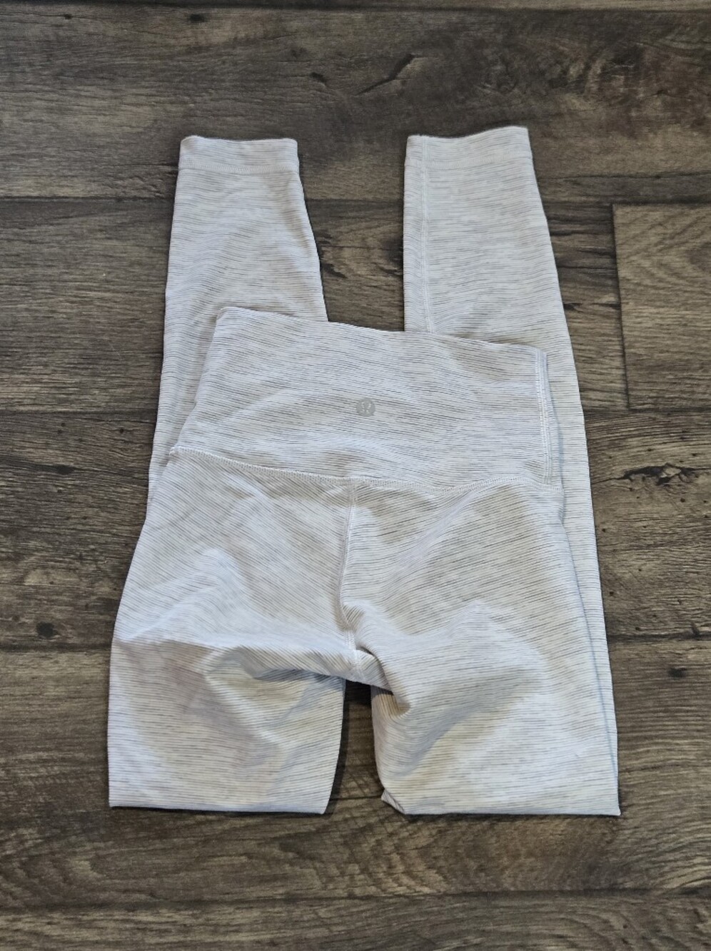 lululemon Gray Striped Leggings